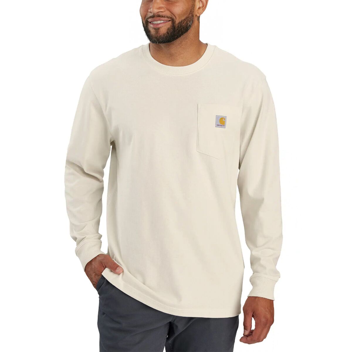 Carhartt Loose Fit HW LS Pocket Dog Graphic T-Shirt - Men's - Clothing
