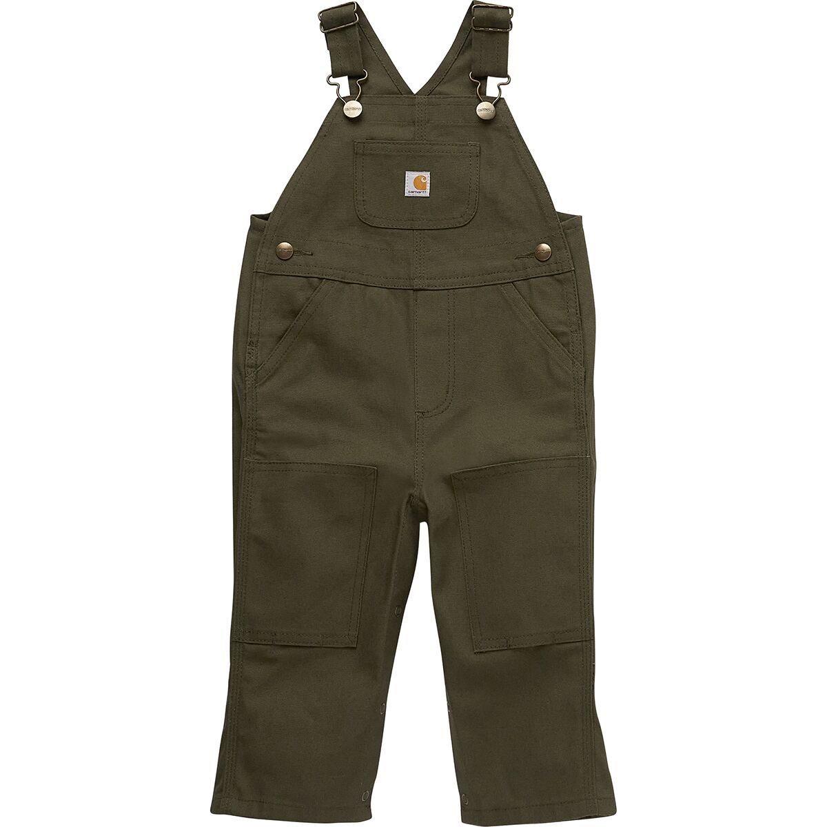Carhartt Loose Fit Canvas Bib Overall - Infants' Olive, 6M
