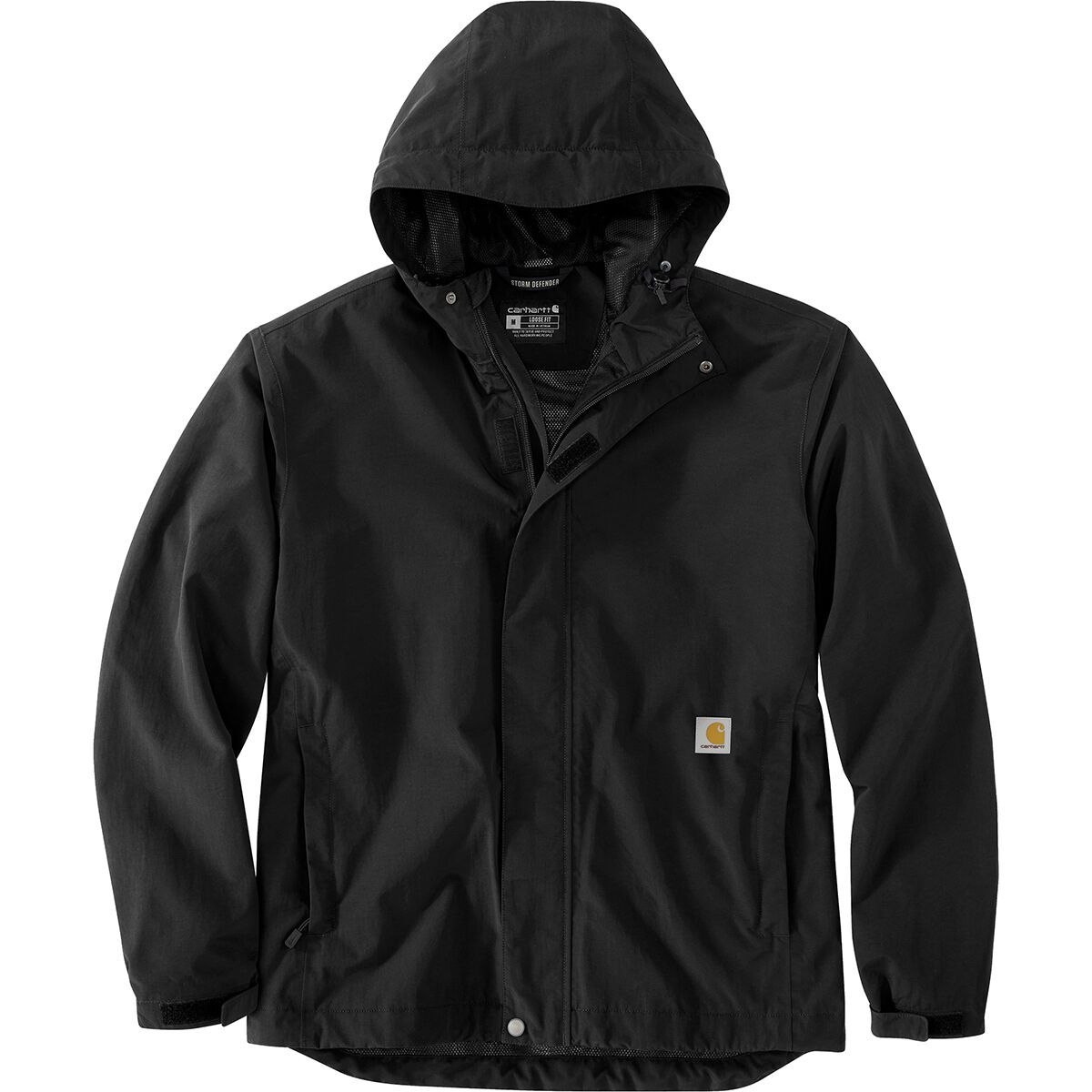 Image of Carhartt Storm Defender Loose Fit Lightweight Jacket - Men's Black, L