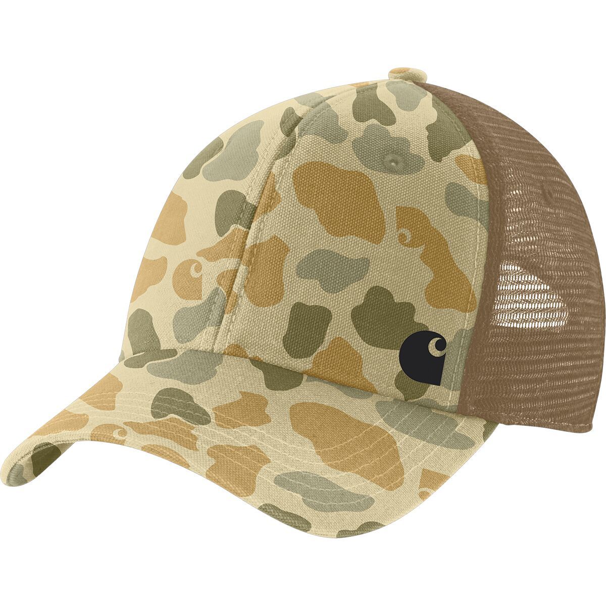 Image of Carhartt Canvas Mesh-Back Camo Cap Beach Signature Camo, One Size