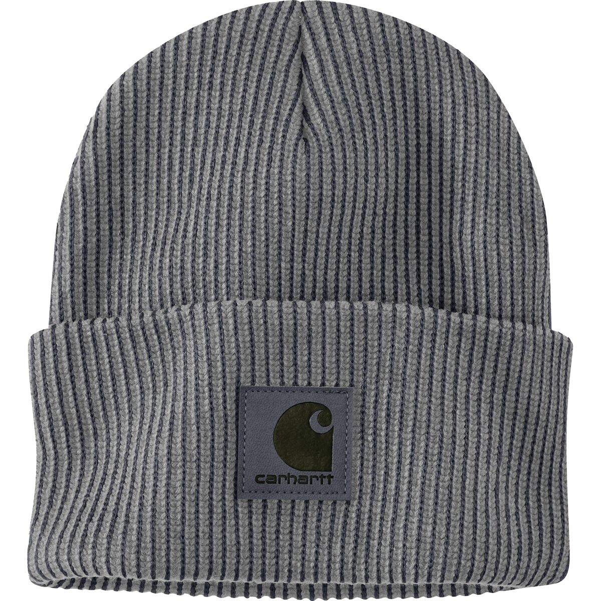 Carhartt Carhartt Knit Cuffed Plaited Beanie Coal/Heather Gray, One Size