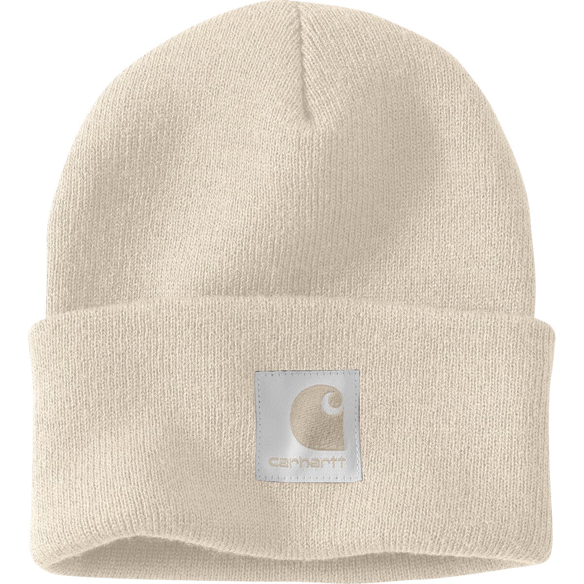 Image of Carhartt Knit Satin-Lined Beanie Oat Milk, One Size