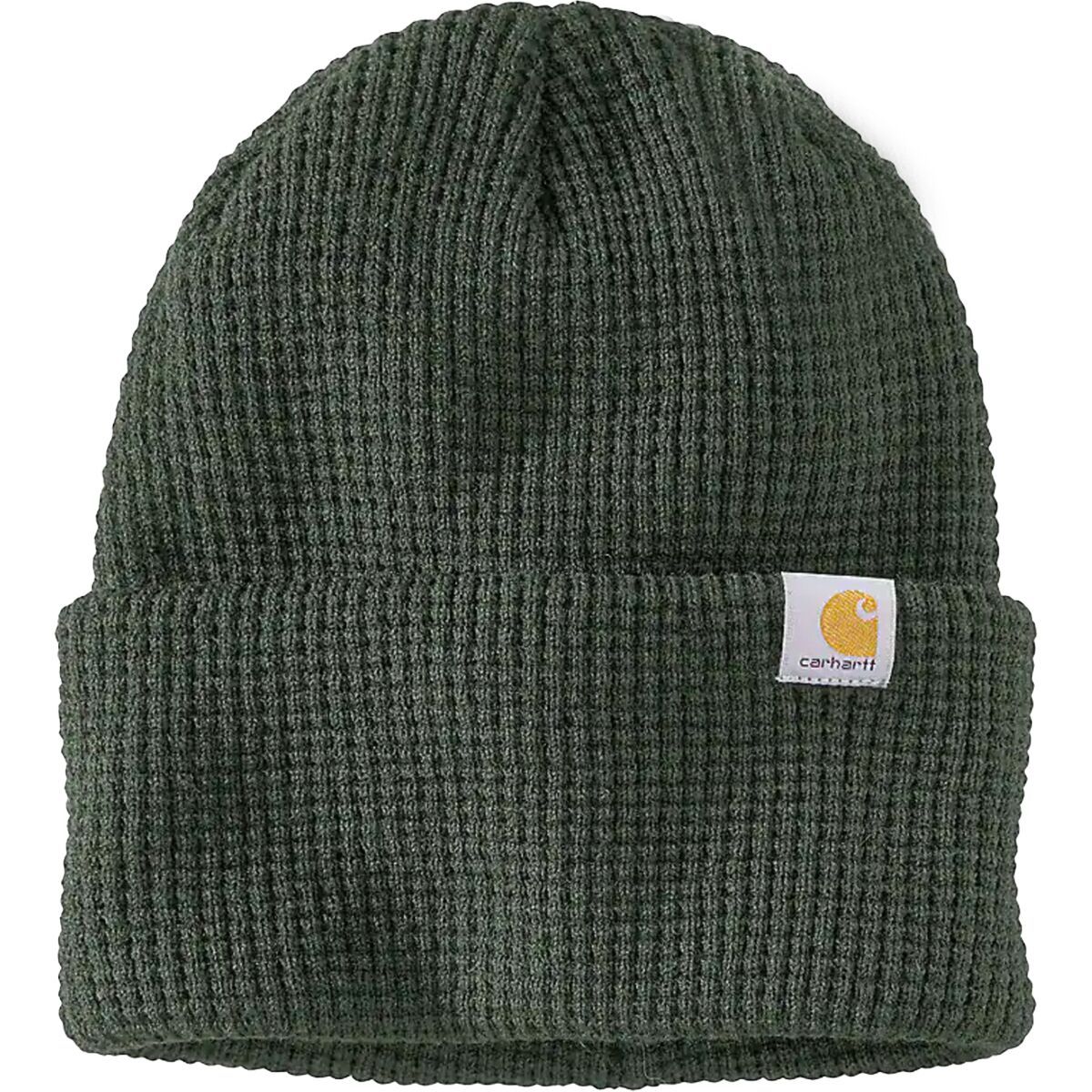 Image of Carhartt Knit Waffle Beanie Forestry Green, One Size