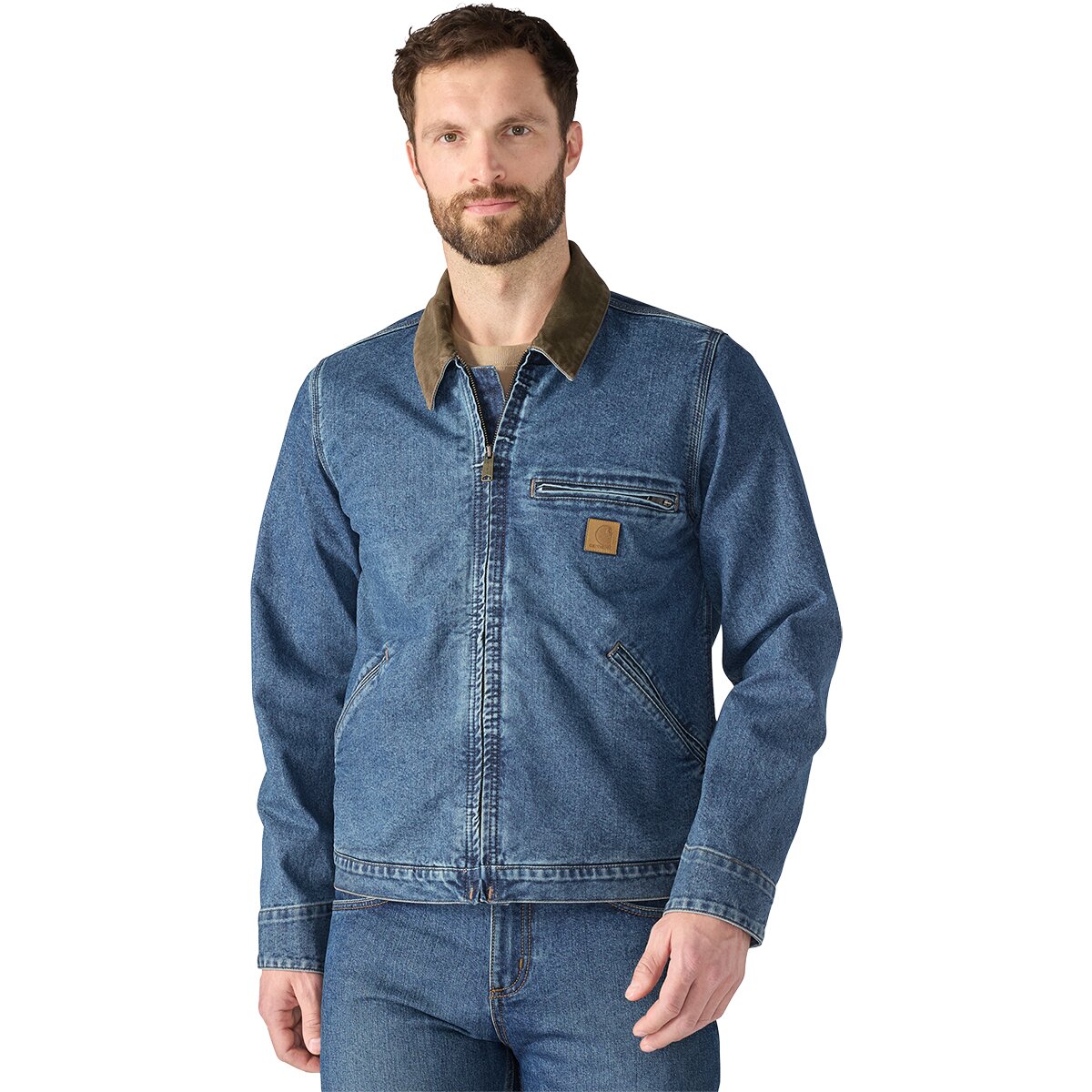 Image of Carhartt Denim Detroit Jacket - Men's Muskegon, L