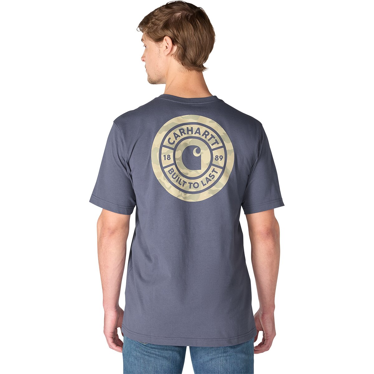 Image of Carhartt Irvine Relaxed Camo Rivet T-Shirt - Men's Superstorm, M