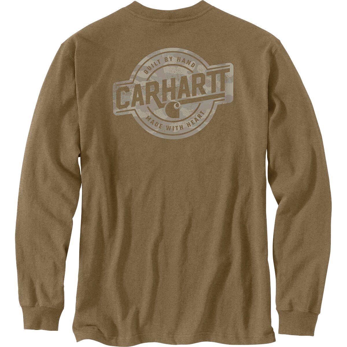 Image of Carhartt Irvine Relaxed Camo Badge LS T-Shirt - Men's Night Fatigue Heather, XL