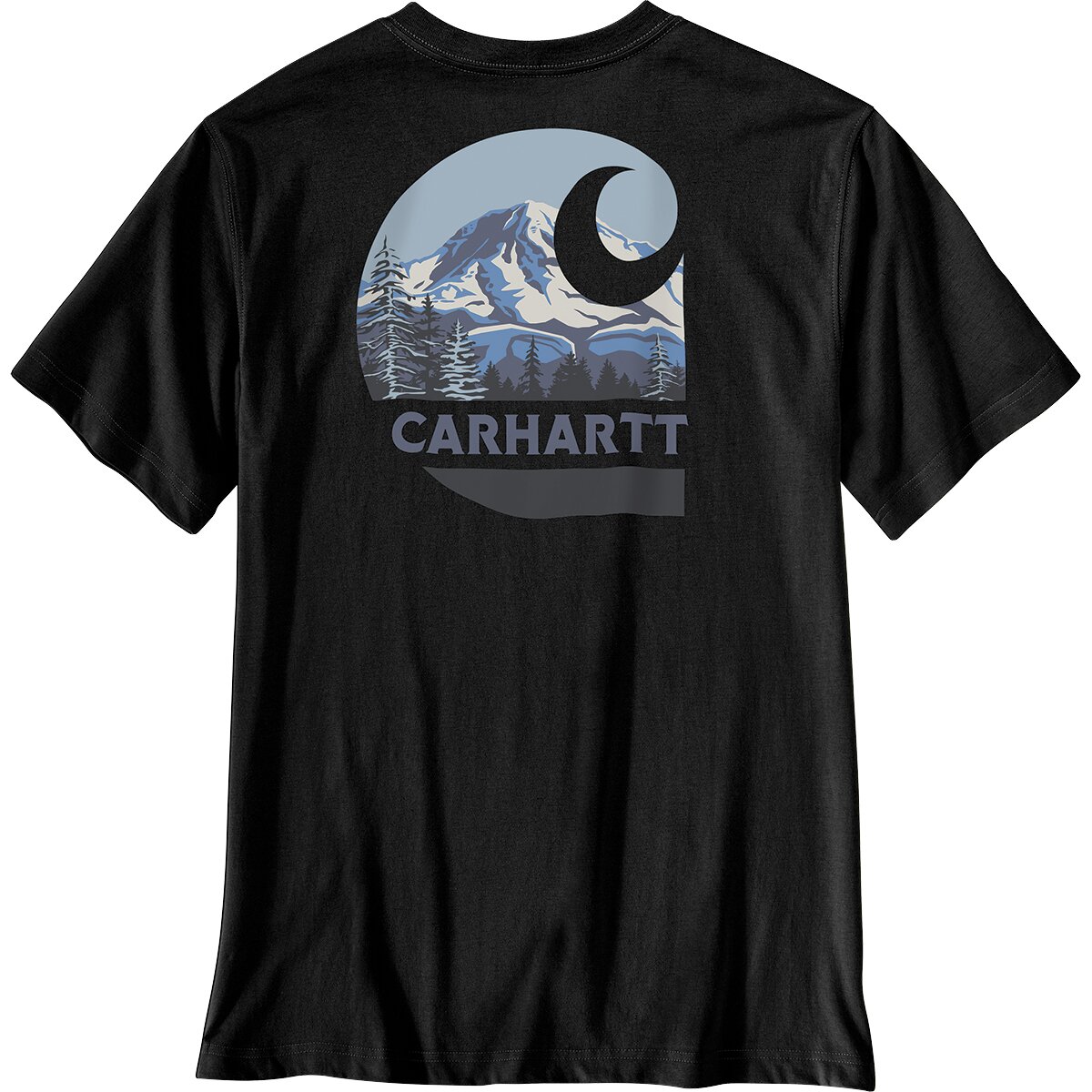 Image of Carhartt Irvine Relaxed Mountain T-Shirt - Men's Black, S