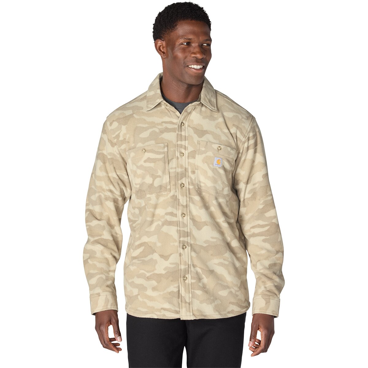 Carhartt Carhartt Seneca Loose LS Printed Shirt - Men's Fossil Tan Camo, XXL - $59.99 at Backcountry.com