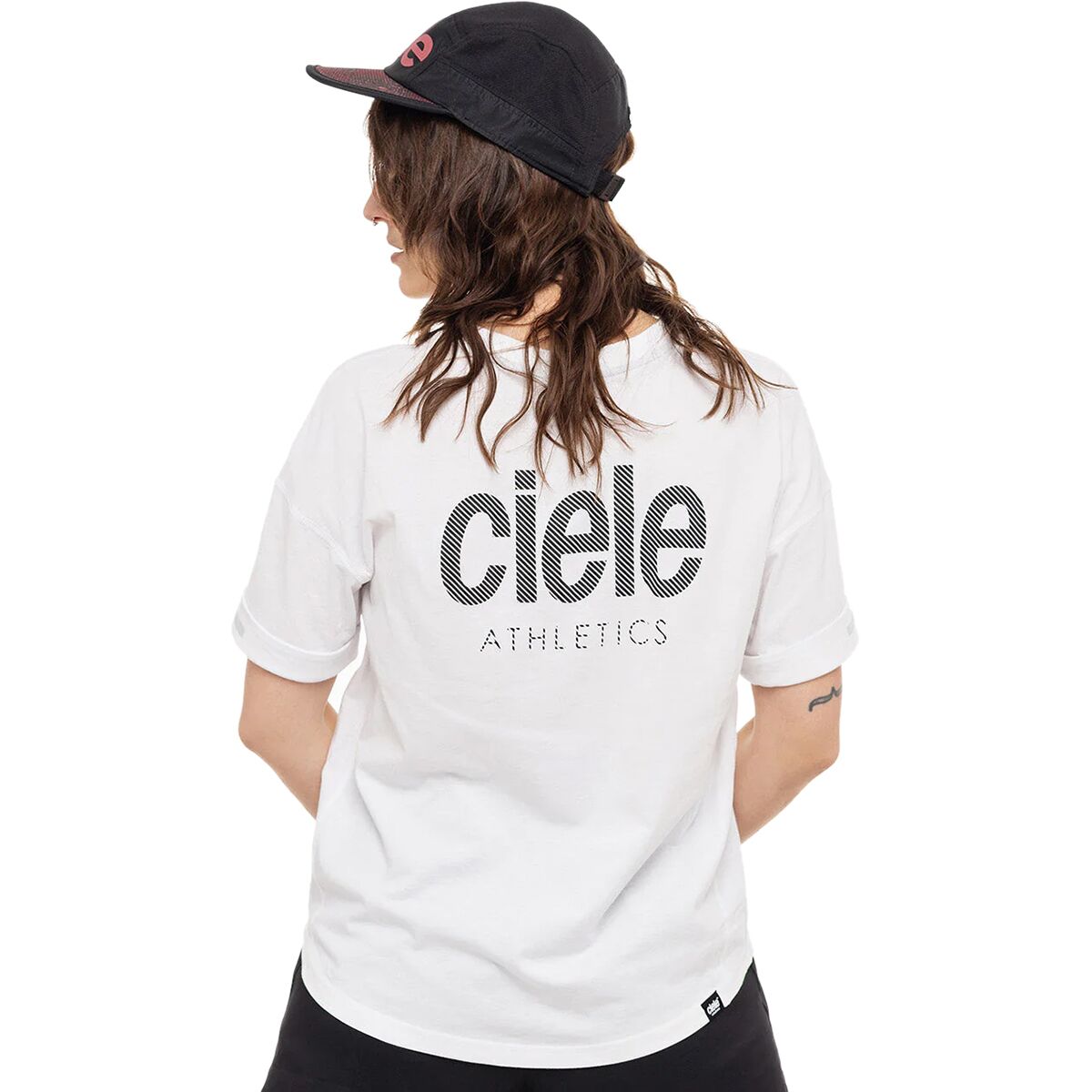 (取寄) シエルアスレティックス レディース NSBTシャツ - ピーシーズ - ウィメンズ Ciele Athletics women NSBTShirt - Pieces - Women's Ironlight Ciele Athletics Athletics Stripes NSBTShirt - Women's - Clothing