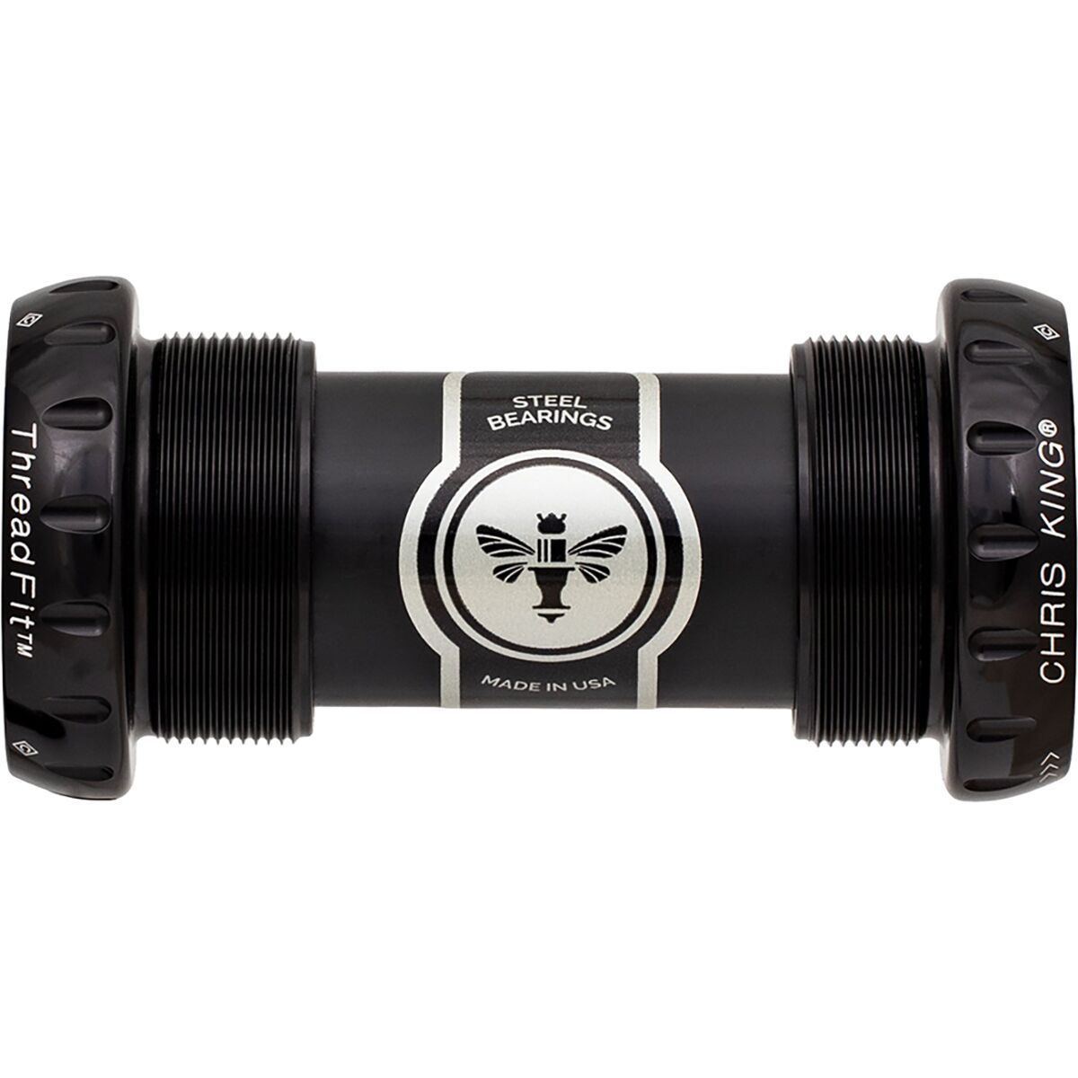 Chris King ThreadFit 24mm Bottom Bracket Black, Steel