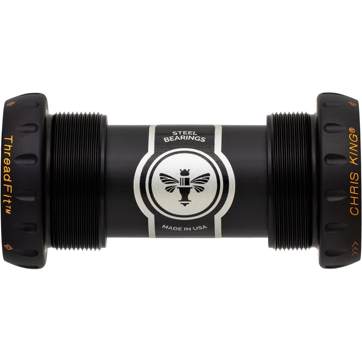 Chris King ThreadFit 24mm Bottom Bracket Black/Gold Two Tone, Steel