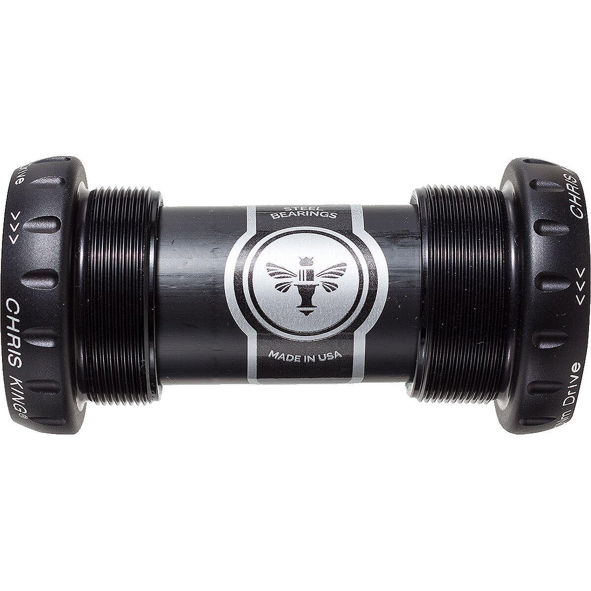 Image of Chris King ThreadFit 24mm Bottom Bracket Matte Jet, Steel