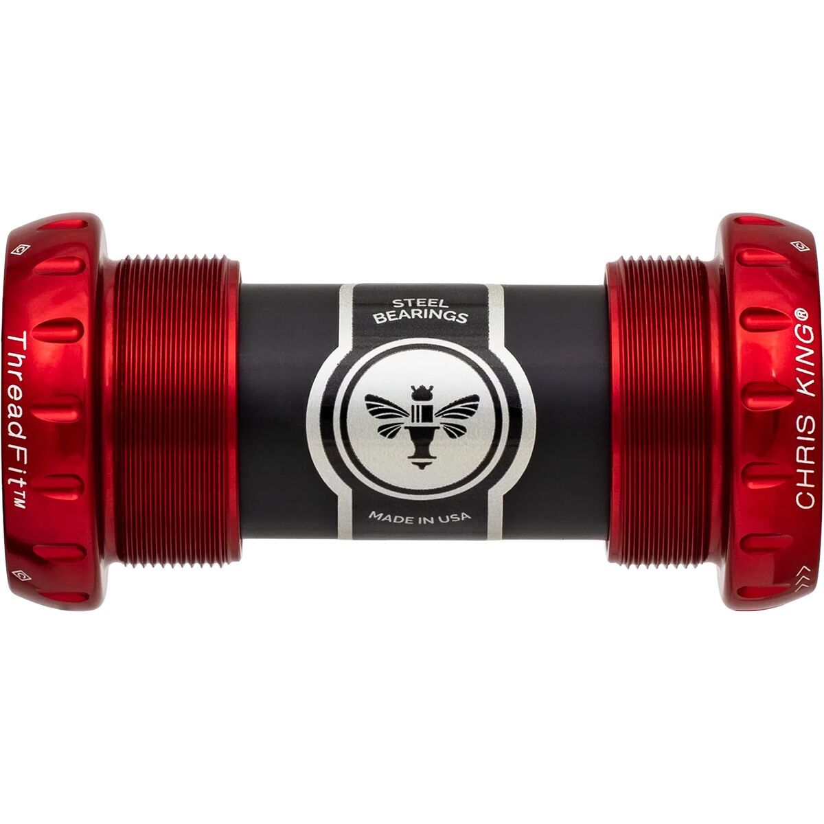 Chris King ThreadFit 24mm Bottom Bracket Red, Steel