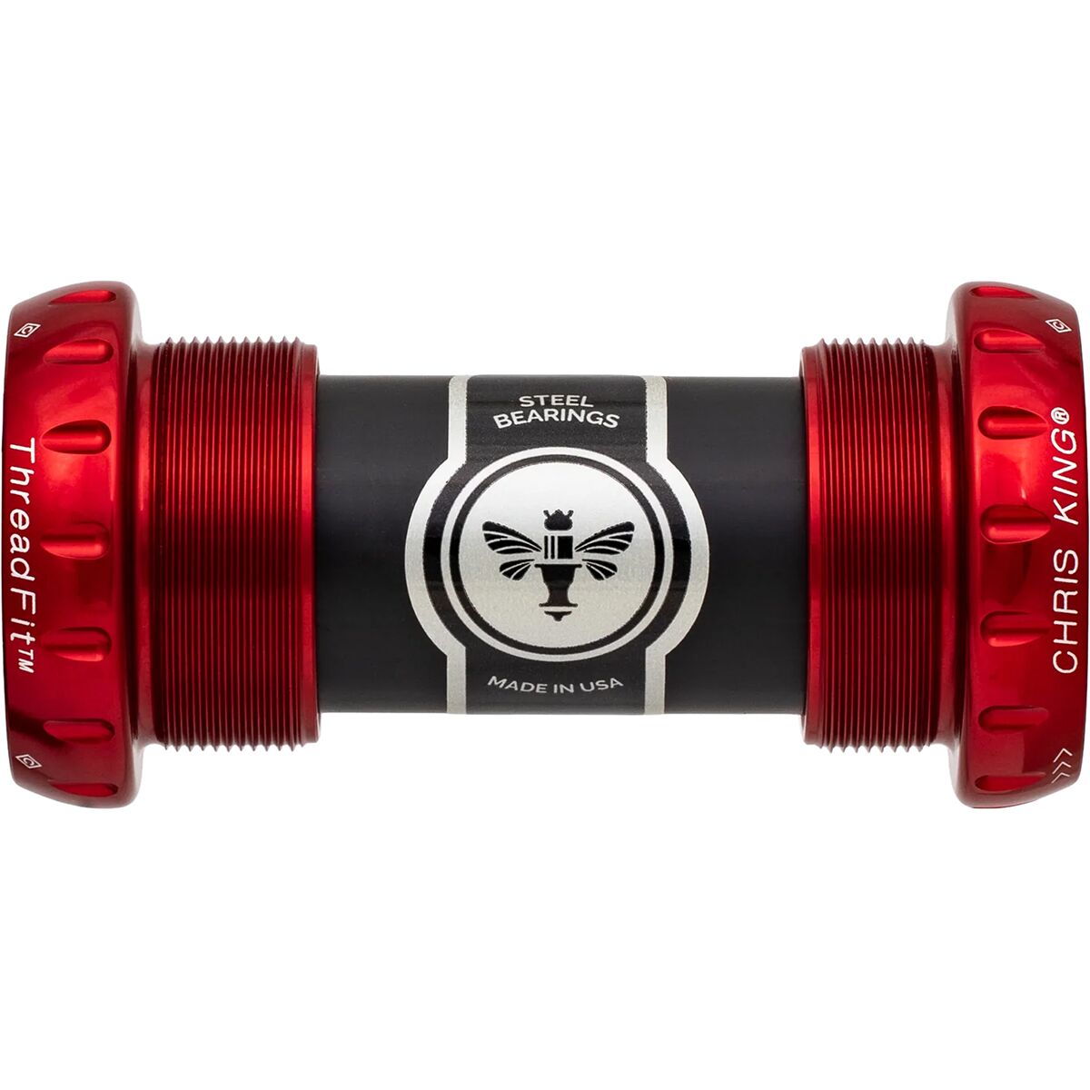 Image of Chris King ThreadFit 24mm Bottom Bracket Red, Steel