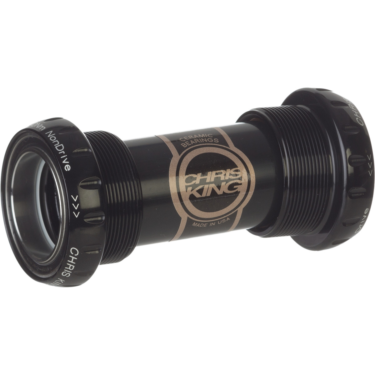 Chris King Chris King ThreadFit 24mm Bottom Bracket - Ceramic Black, Ceramic