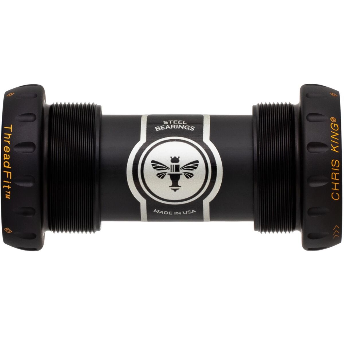 Chris King ThreadFit 24mm Bottom Bracket - Ceramic Black/Gold, Ceramic