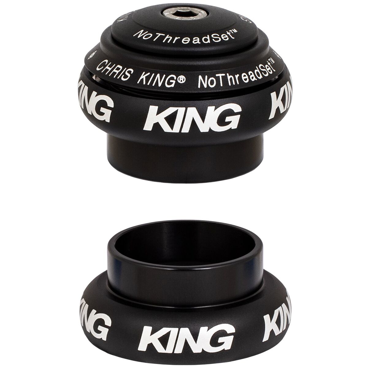 Image of Chris King NoThreadset Headset - 1 1/8in Matte Jet, 1-1/8in
