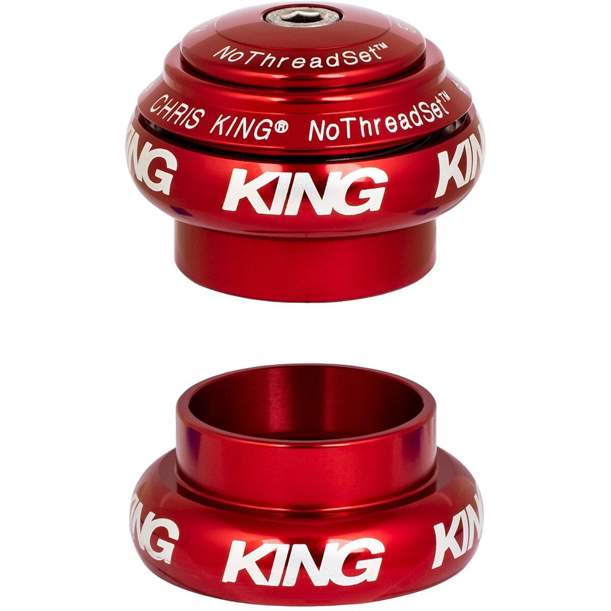 Image of Chris King NoThreadset Headset - 1 1/8in Red, 1-1/8in