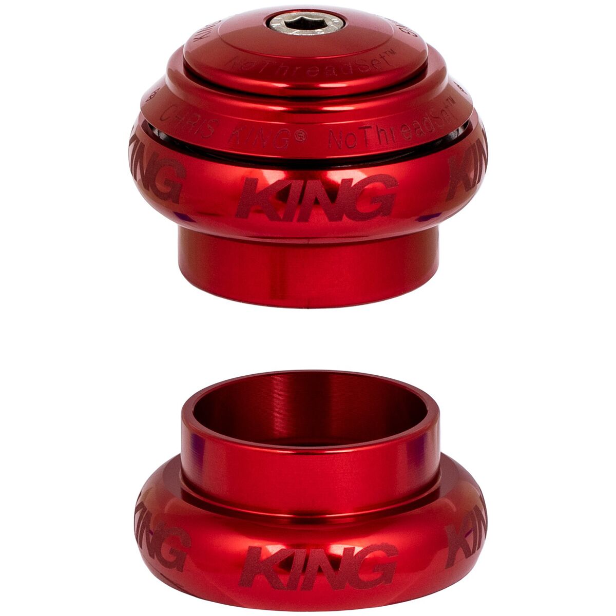 Image of Chris King NoThreadset Headset - 1 1/8in Sotto Voce Red, 1-1/8in