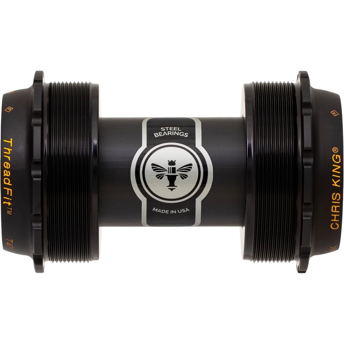 Chris King ThreadFit T47-24x Bottom Bracket Black/Gold Two Tone, Shimano