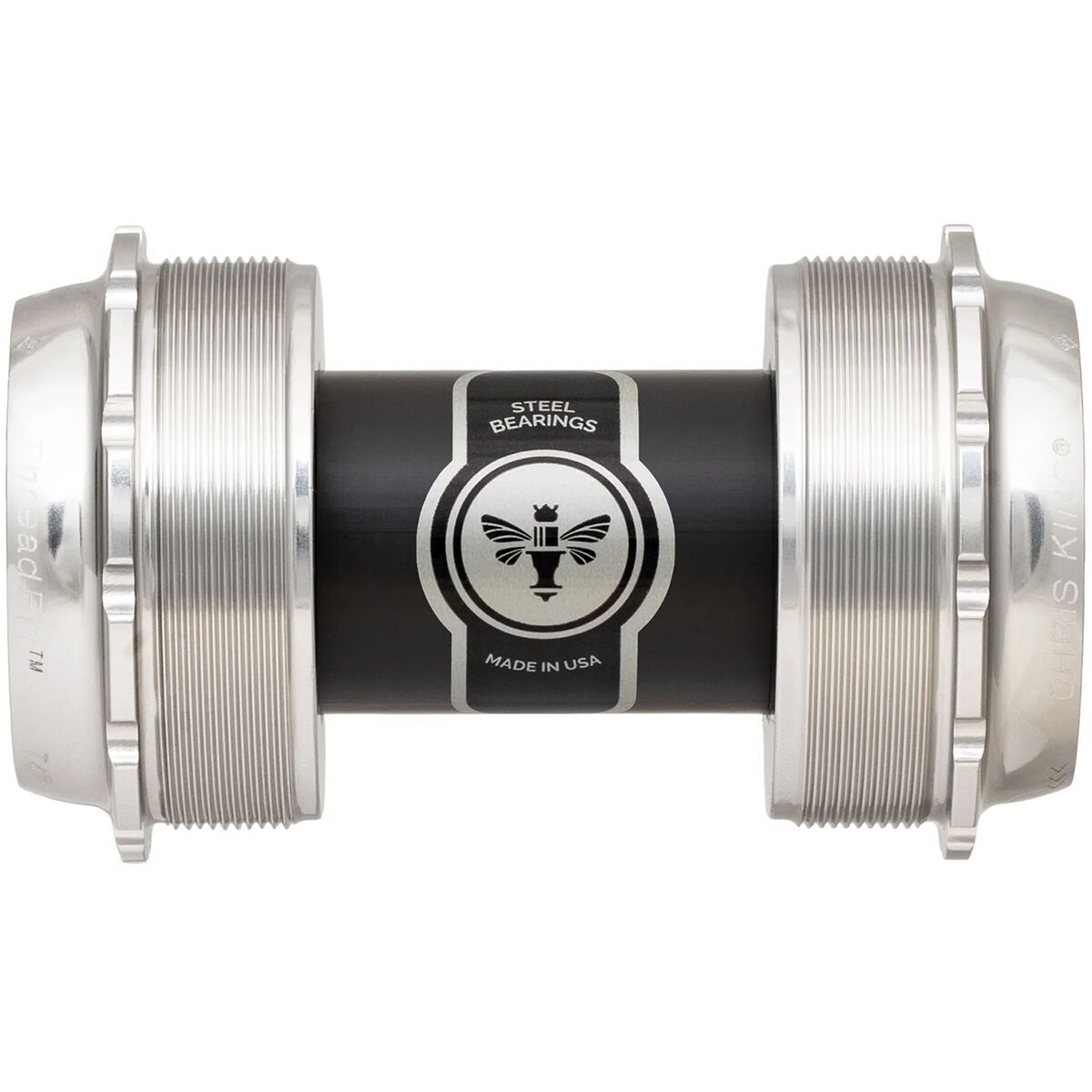 Chris King ThreadFit T47-24x Bottom Bracket Silver, Shimano