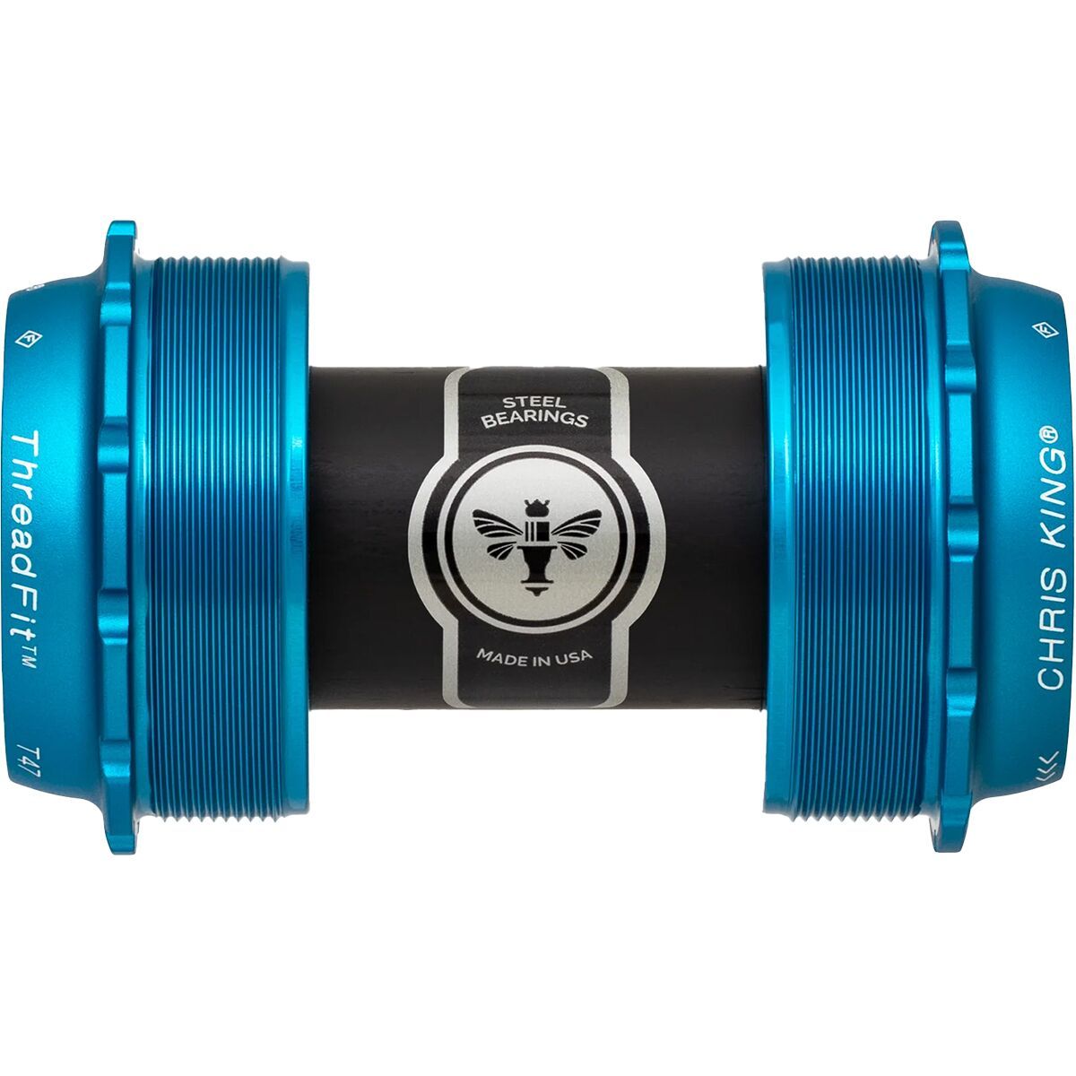 Chris King ThreadFit T47-24x Bottom Bracket Turquoise, Shimano