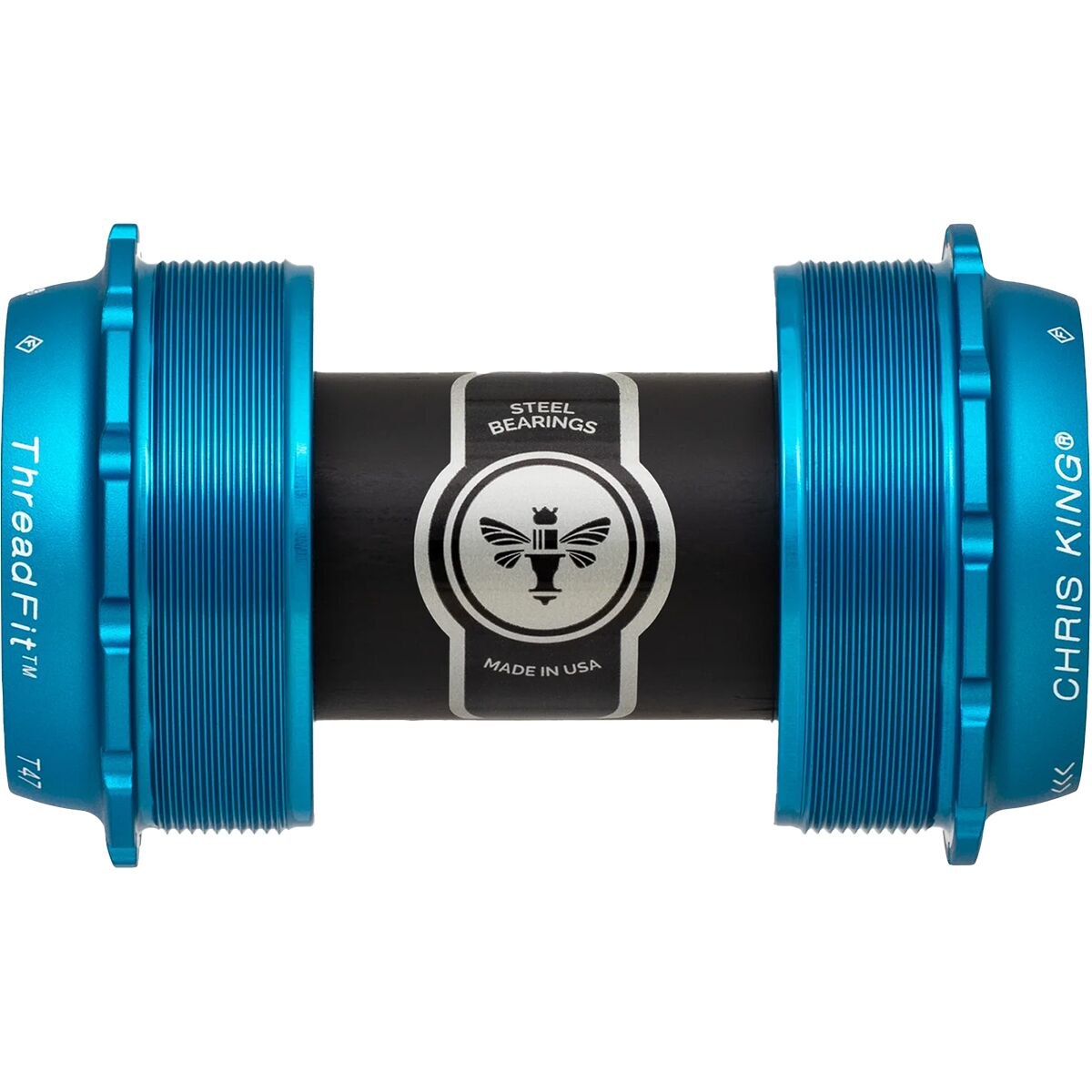 Image of Chris King ThreadFit T47-24x Bottom Bracket Turquoise, 24mm