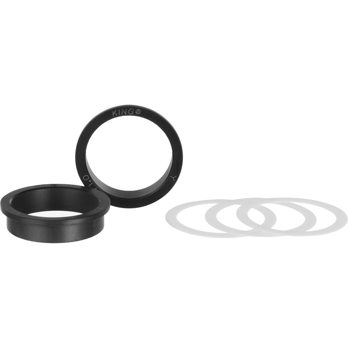 Image of Chris King BB Conversion Kit #27 Black, threadfit t47-30x - 68mm wide road