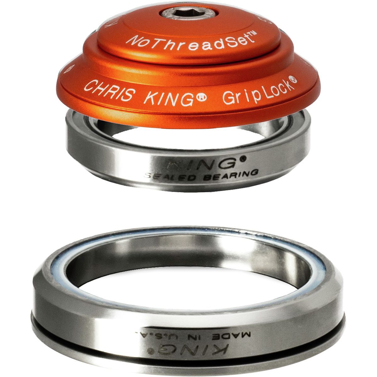 Image of Chris King DropSet 2 Headset Matte Mango, 42mm Upper/52mm Lower