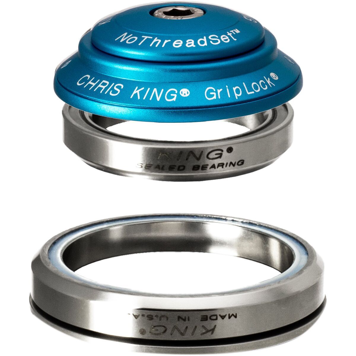 Image of Chris King DropSet 2 Headset Matte Turquoise, 42mm Upper/52mm Lower