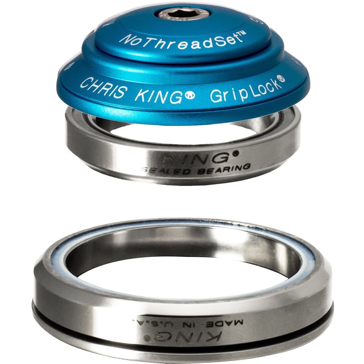 Image of Chris King DropSet 3 Headset Matte Turquoise, 41mm Upper/52mm Lower