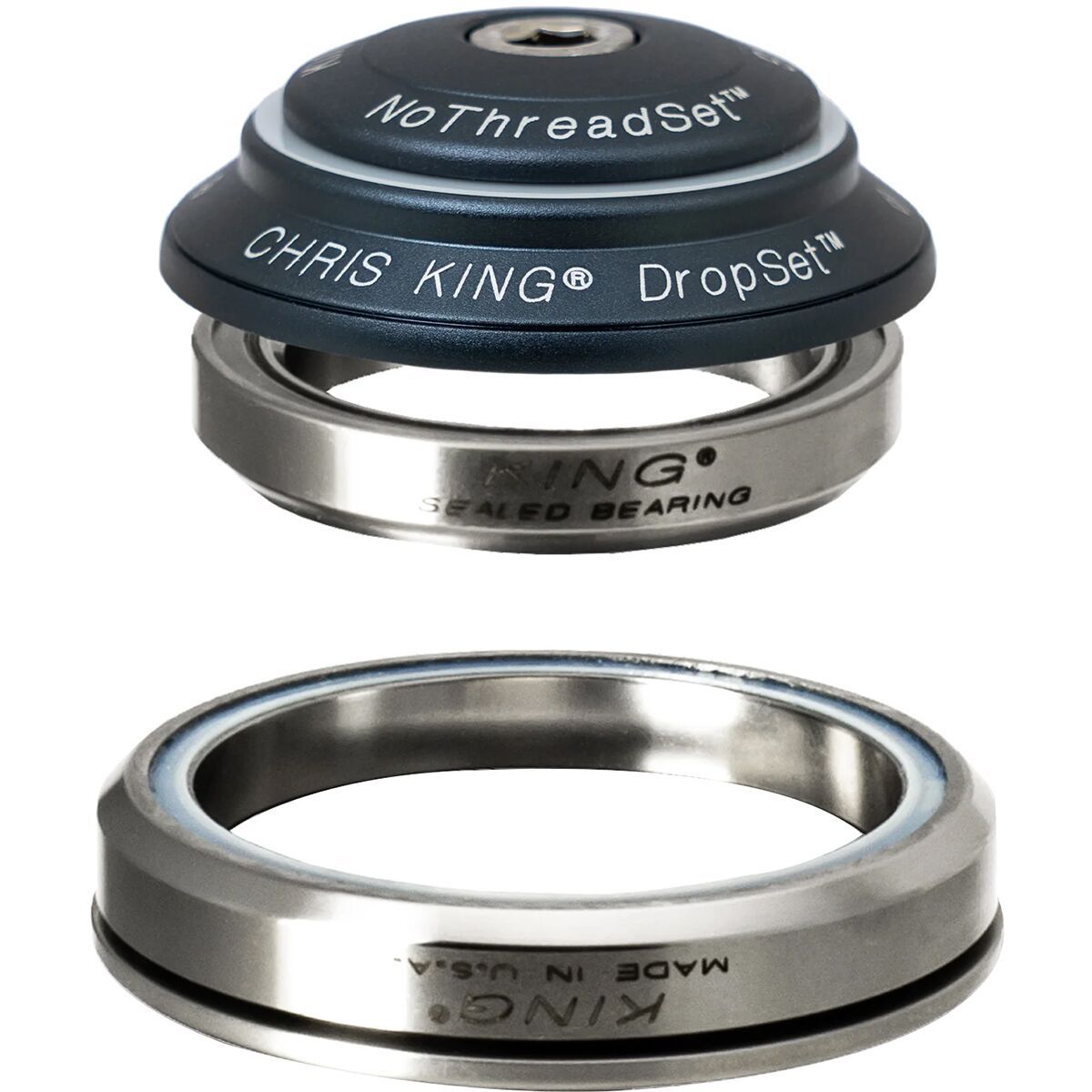 Image of Chris King DropSet 3 Headset Midnight, 41mm Upper/52mm Lower