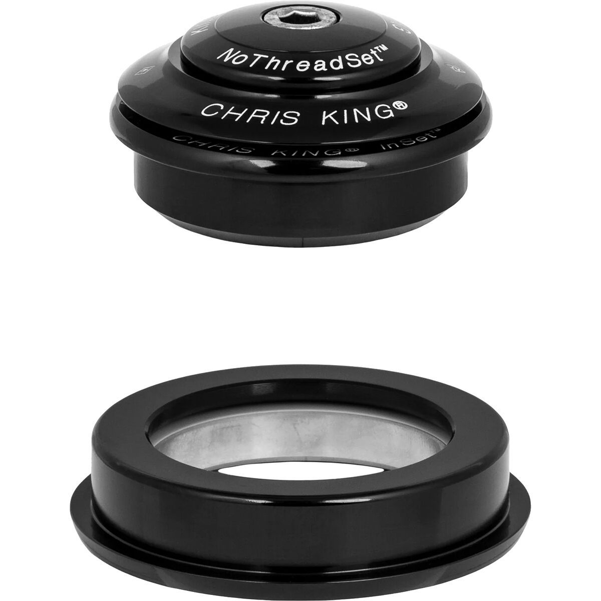 Image of Chris King InSet 2 Headset Black, Tapered Inset