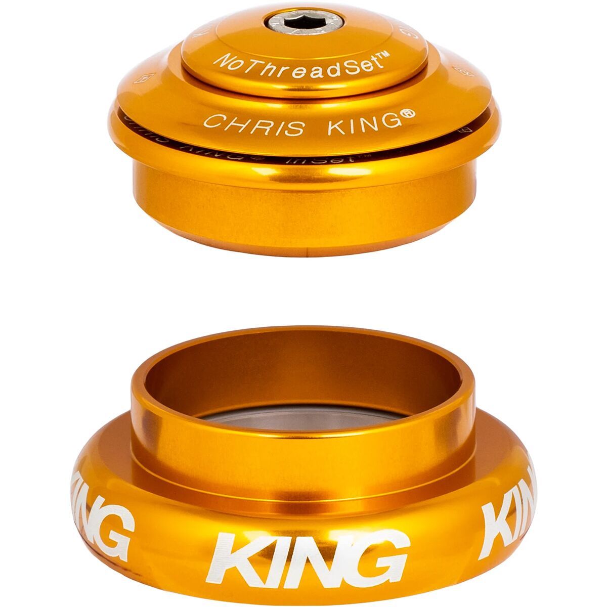 Image of Chris King Inset 7 Headset Gold, Tapered Inset