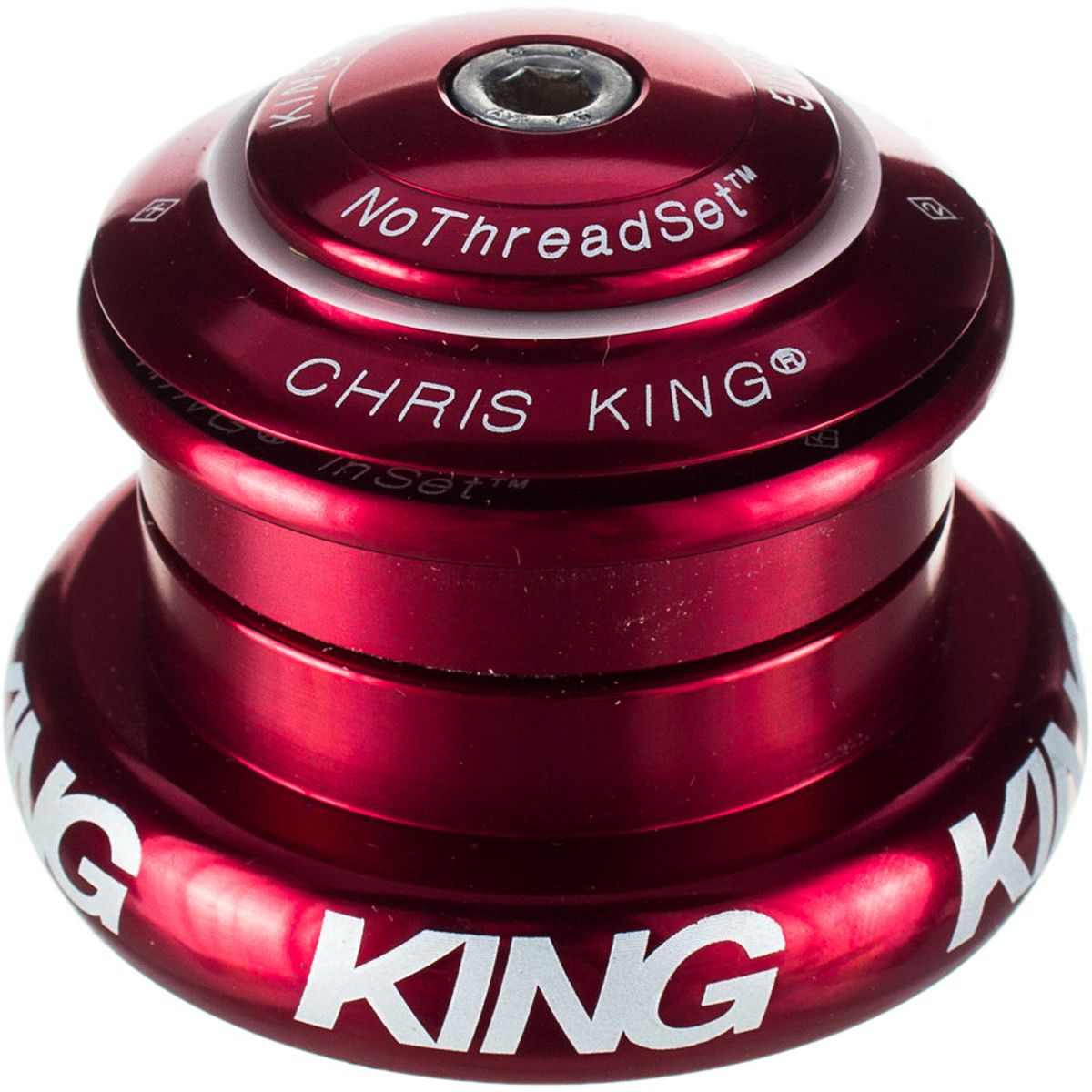 Image of Chris King Inset 7 Headset Red, Tapered Inset