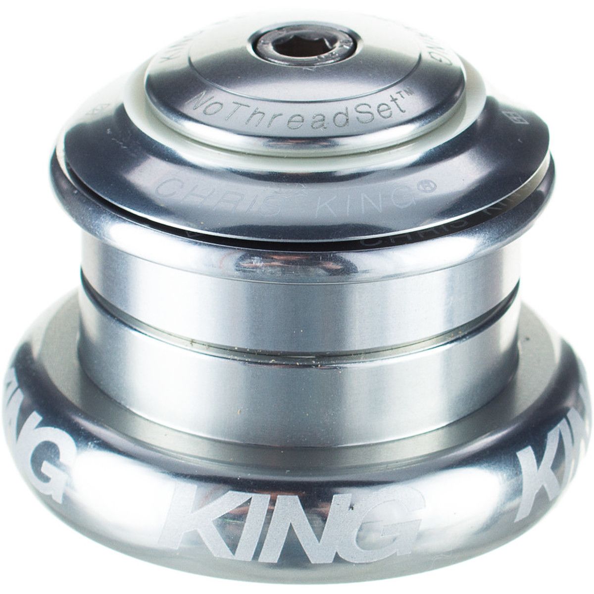 Image of Chris King Inset 7 Headset Silver, Tapered Inset
