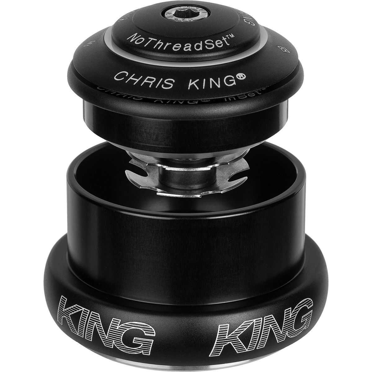 Chris King InSet 3 Tapered Griplock Headset Matte Jet, One Size