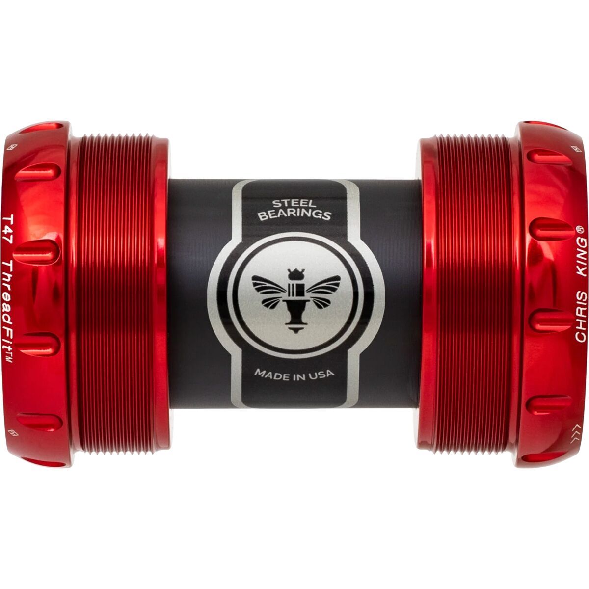 Image of Chris King ThreadFit T47-30x Bottom Bracket Red, 30mm