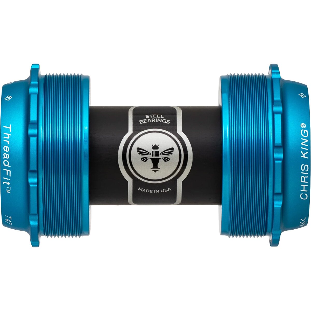 Image of Chris King ThreadFit T47-24x Bottom Bracket - Ceramic Turquoise, 24mm