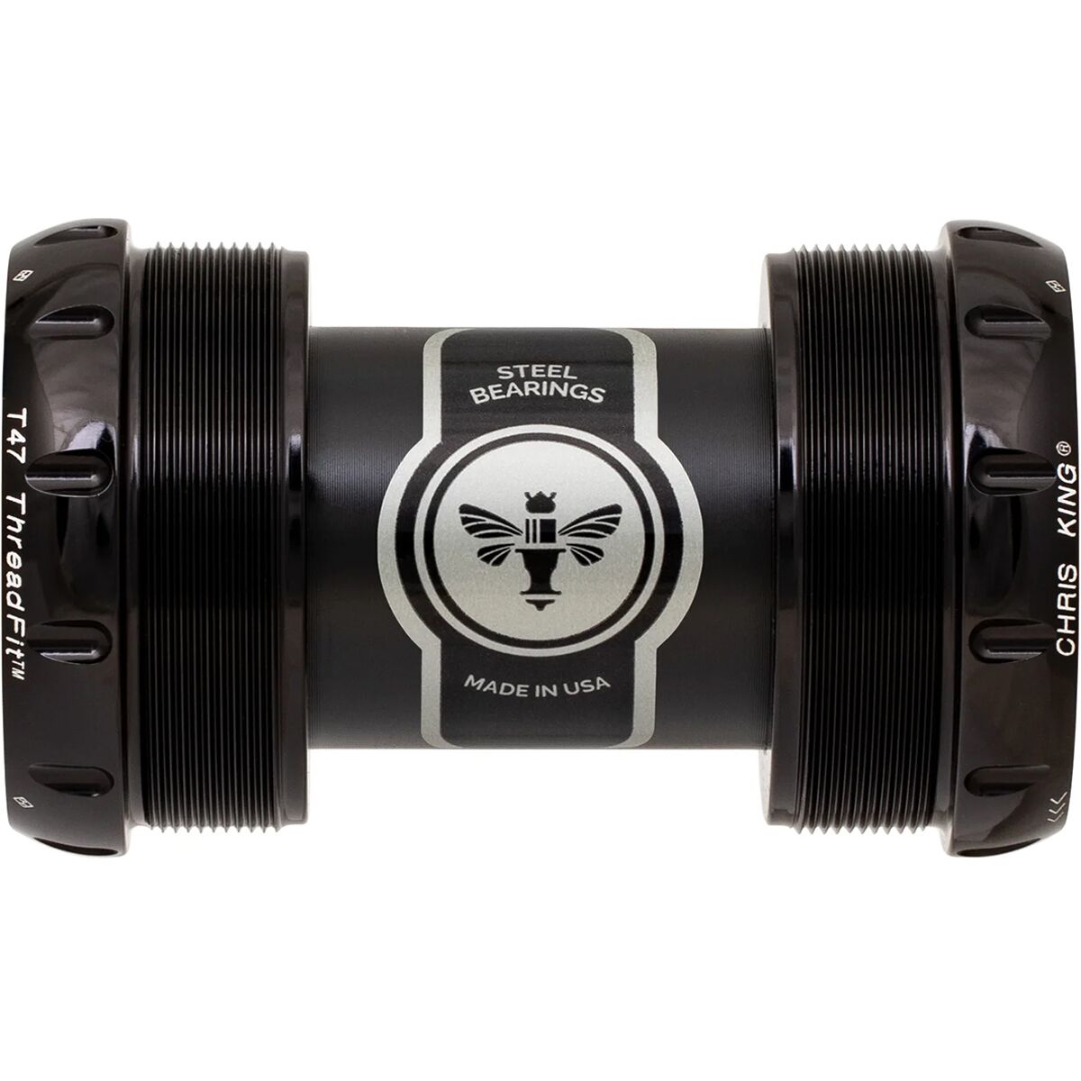 Image of Chris King ThreadFit T47-30x Bottom Bracket - Ceramic Black, 30mm