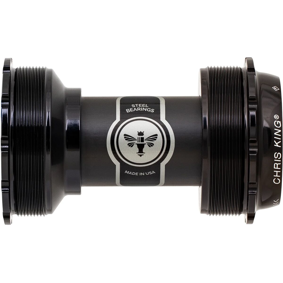 Image of Chris King ThreadFit T47A-24 Bottom Bracket Black, 24mm