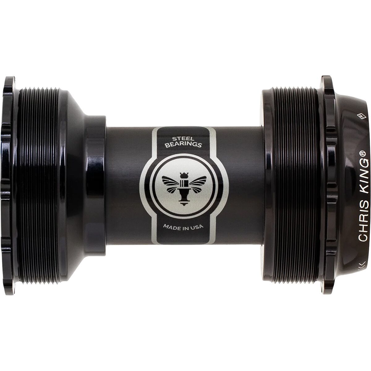 Chris King ThreadFit T47A-24 Bottom Bracket - Ceramic Black, 24mm