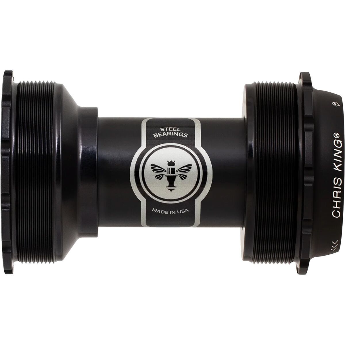 Chris King ThreadFit T47A-24 Bottom Bracket - Ceramic Matte Black, 24mm