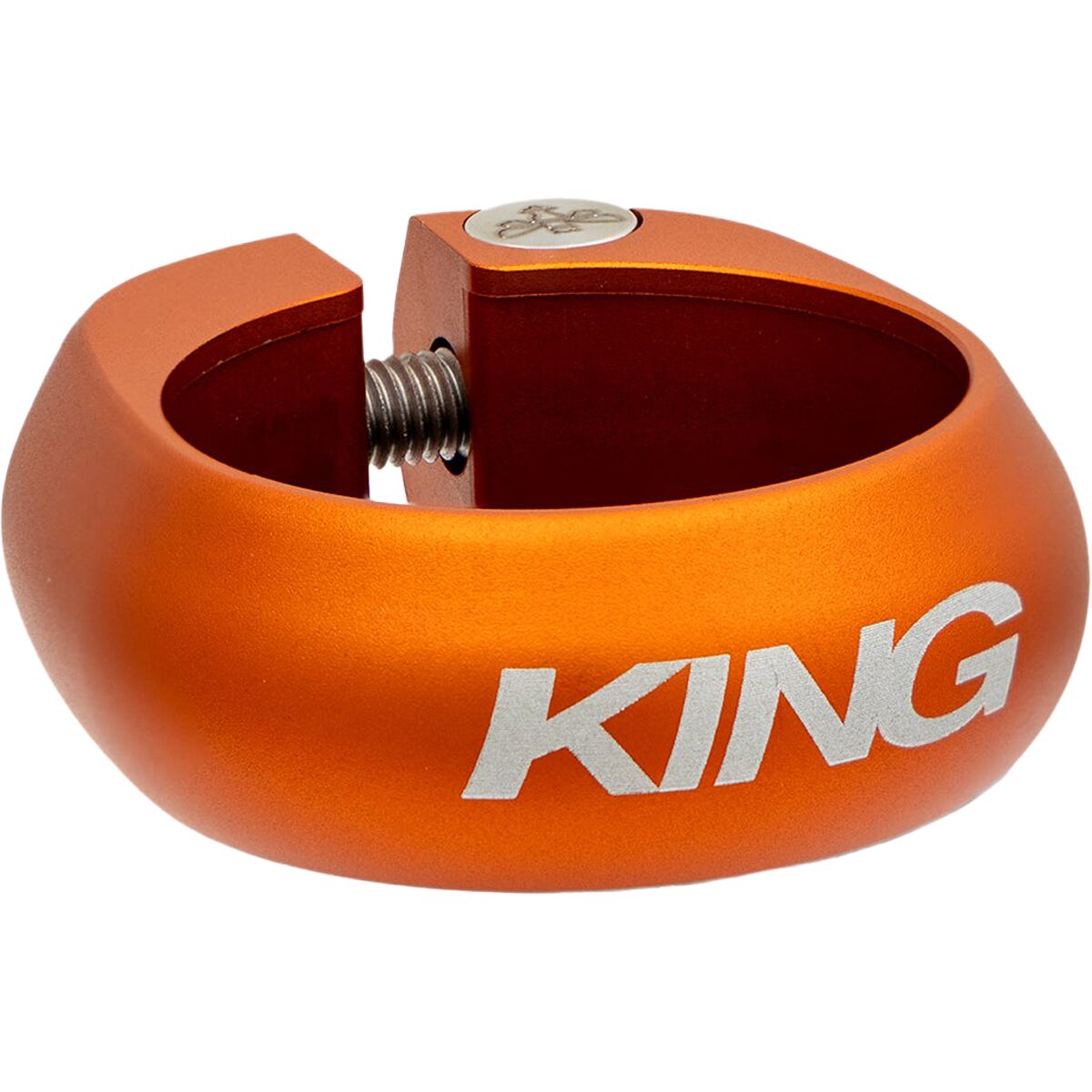 Image of Chris King King Seatpost Collar Matte Mango, 34.9mm