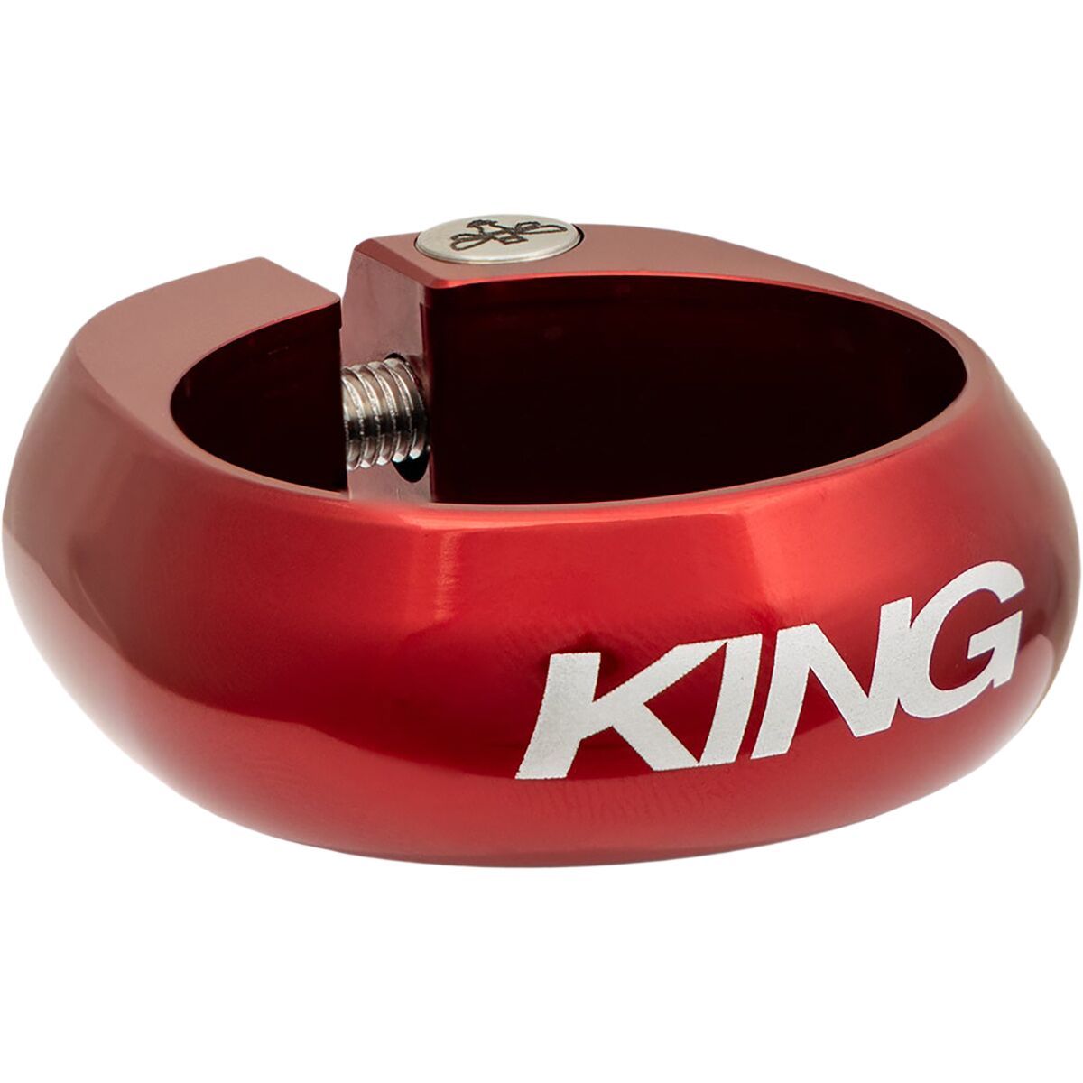 Image of Chris King King Seatpost Collar Red, 34.9mm