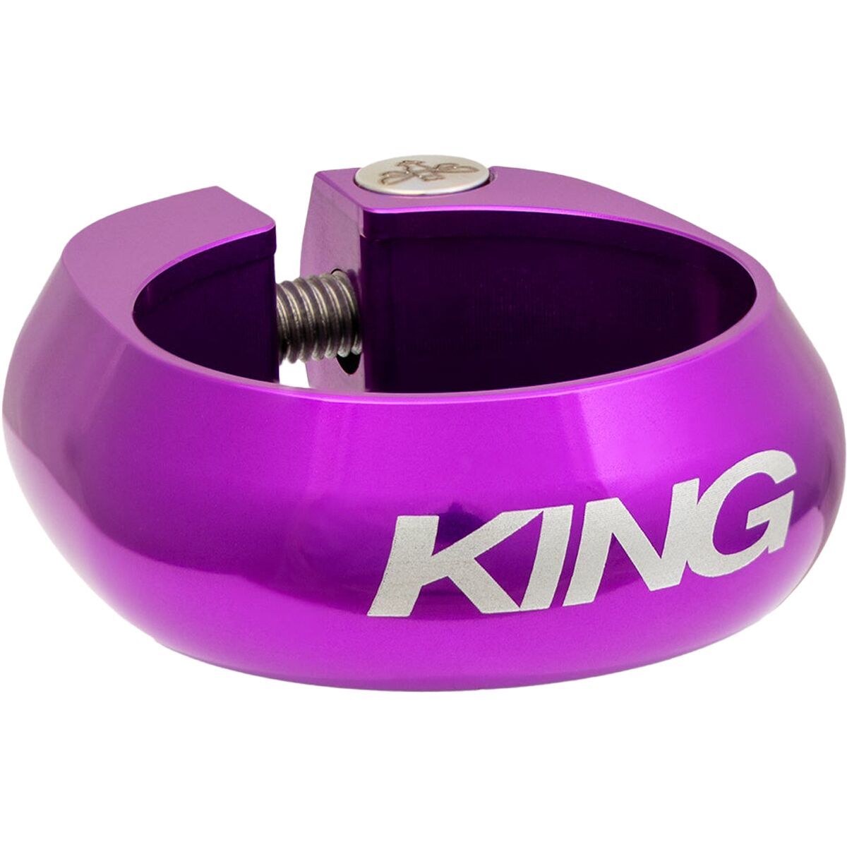 Image of Chris King King Seatpost Collar 3D Violet, 34.9mm
