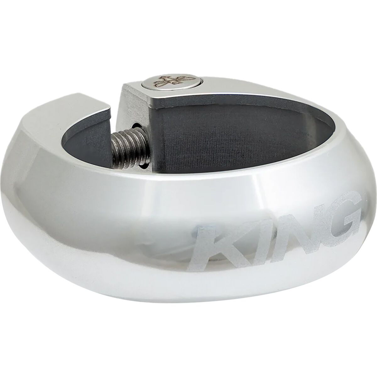 Image of Chris King King Seatpost Collar Silver, 34.9mm