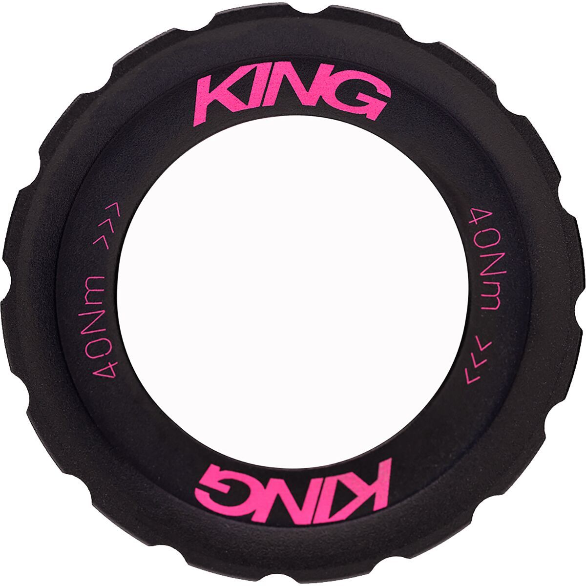 Image of Chris King King Lockring Two Tone Black Punch, One Size