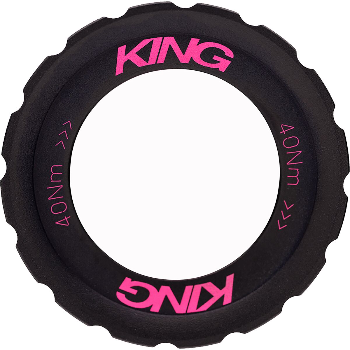 Image of Chris King King Lockring Two Tone Black Punch, One Size
