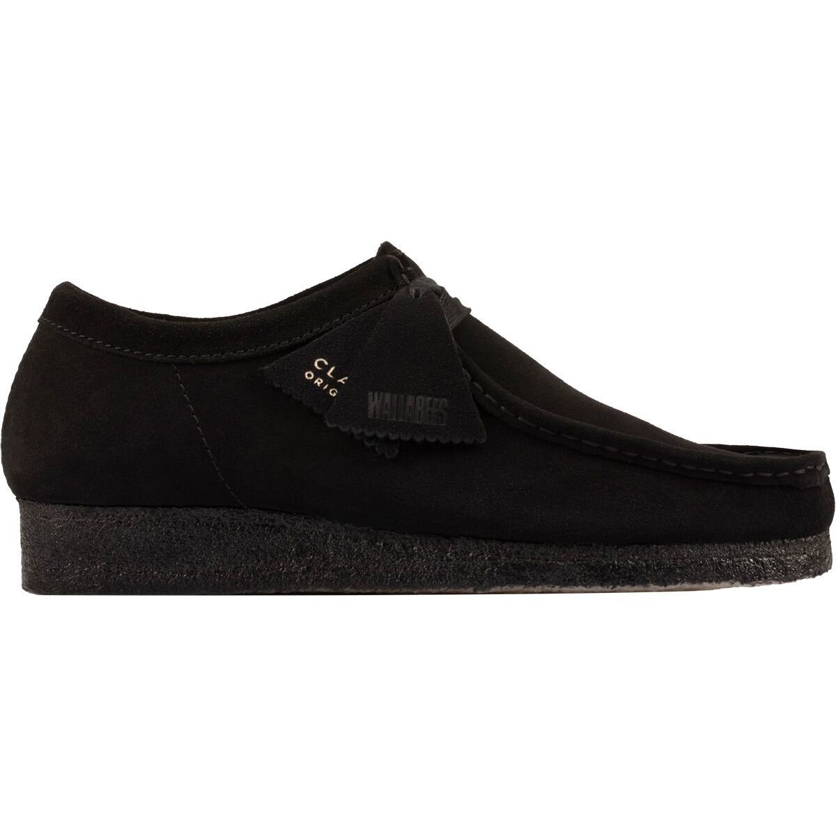 Image of Clarks Wallabee 2 Shoe - Men's Black Suede, 11.0
